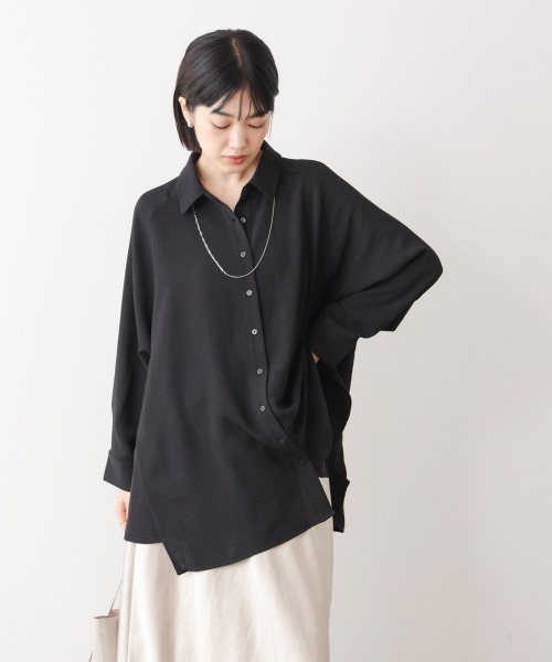 Bou Jeloud(ブージュルード)の「麻ライクAラインチュニック(チュニック・レディース・イエロー/ホワイト系その他/ブラック/ブルー・38)」の22枚目の写真