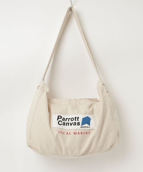 PARROTT CANVAS(パロットキャンバス)の「Newspaper Bag(ショルダーバッグ・レディース・キナリ/ホワイト系その他/アイボリー・FREE)」の9枚目の写真
