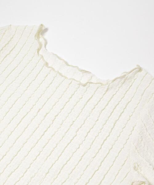 SENSE OF PLACE by URBAN RESEARCH(センスオブプレイスバイアーバンリサーチ)の「ジャガードクロップドトップ(Tシャツ/カットソー・レディース・ベージュ/アイボリー/ブラック・ONE)」の10枚目の写真
