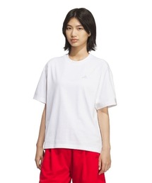 アディダス adidas エッセンシャルズ プラス スモールロゴ ルーズフィット半袖Tシャツ