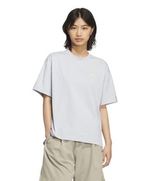 アディダス adidas エッセンシャルズ プラス スモールロゴ ルーズフィット半袖Tシャツ
