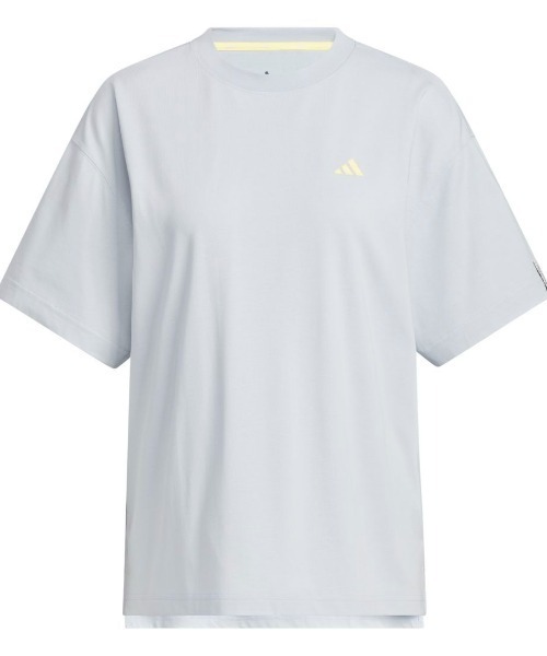 adidas(アディダス)の「アディダス adidas エッセンシャルズ プラス スモールロゴ ルーズフィット半袖Tシャツ(Tシャツ/カットソー・レディース・ブルー/ホワイト・S/M/L/XL)」の7枚目の写真
