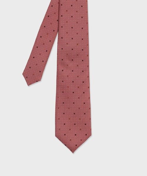 Paul Smith(ポールスミス)の「マルチカラードット タイ【160029 552MJ】(ネクタイ・メンズ・カーキブラウン/ダークオリーブ/コーラル/ネイビー・FREE)」の4枚目の写真