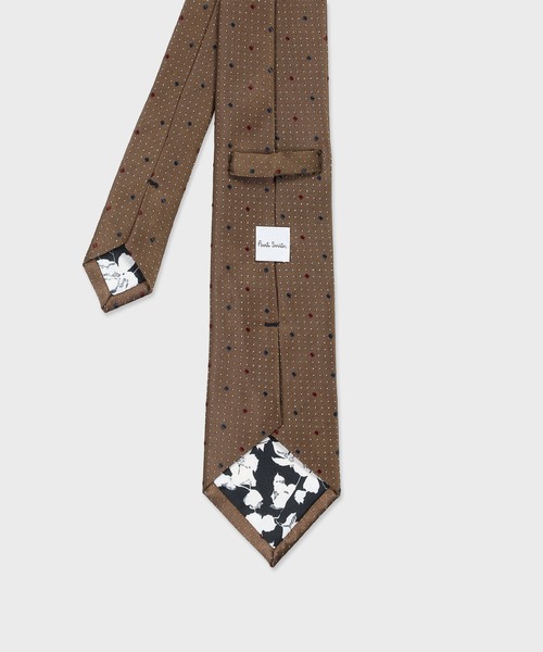 Paul Smith(ポールスミス)の「マルチカラードット タイ【160029 552MJ】(ネクタイ・メンズ・カーキブラウン/ダークオリーブ/コーラル/ネイビー・FREE)」の5枚目の写真