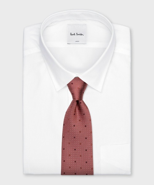 Paul Smith(ポールスミス)の「マルチカラードット タイ【160029 552MJ】(ネクタイ・メンズ・カーキブラウン/ダークオリーブ/コーラル/ネイビー・FREE)」の12枚目の写真