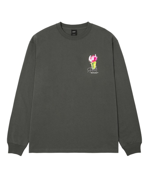 HUF(ハフ)の「DESERT ROSE LS TEE(Tシャツ/カットソー・メンズ・チャコールグレー/ホワイト/ベージュ系その他・S/M/L/XL)」の7枚目の写真