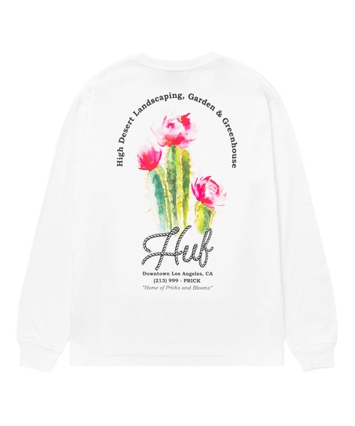 HUF(ハフ)の「DESERT ROSE LS TEE(Tシャツ/カットソー・メンズ・チャコールグレー/ホワイト/ベージュ系その他・S/M/L/XL)」の4枚目の写真