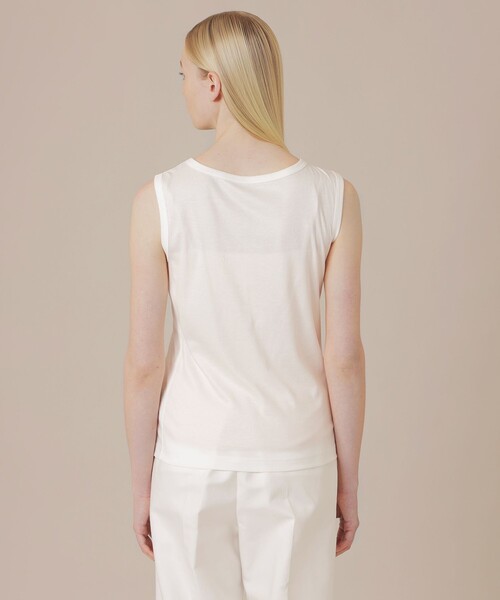 MACKINTOSH LONDON(マッキントッシュ ロンドン)の「シャインリブタンクトップ(Tシャツ/カットソー・レディース・オフホワイト/グレー系その他/ブラック・38)」の10枚目の写真