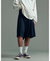 twill wide easy shorts ワイドショートパンツ