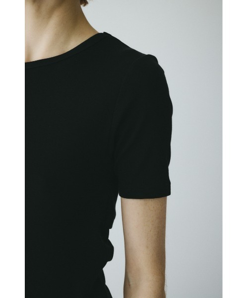 HeRIN.CYE（ヘリンドットサイ）の「Back open cut tops　　バックオープンカットトップス（Tシャツ/カットソー・レディース・ライトピンク/ブラック/オフホワイト・FREE）」の11枚目の写真