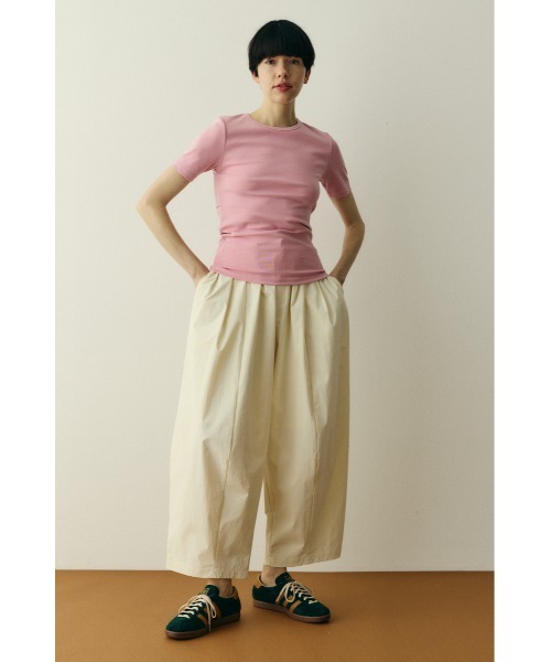 HeRIN.CYE（ヘリンドットサイ）の「Back open cut tops　　バックオープンカットトップス（Tシャツ/カットソー・レディース・ライトピンク/ブラック/オフホワイト・FREE）」の14枚目の写真