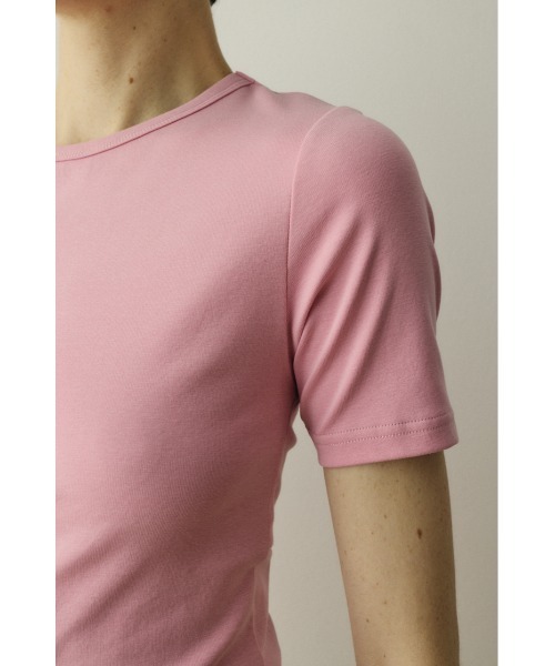 HeRIN.CYE（ヘリンドットサイ）の「Back open cut tops　　バックオープンカットトップス（Tシャツ/カットソー・レディース・ライトピンク/ブラック/オフホワイト・FREE）」の20枚目の写真