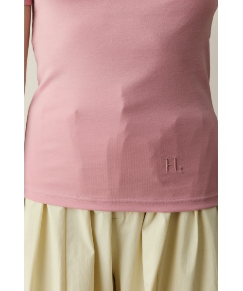 HeRIN.CYE（ヘリンドットサイ）の「Back open cut tops　　バックオープンカットトップス（Tシャツ/カットソー・レディース・ライトピンク/ブラック/オフホワイト・FREE）」の21枚目の写真