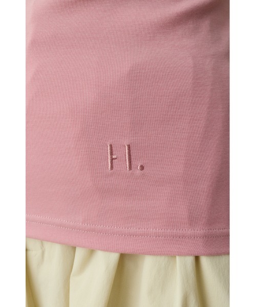 HeRIN.CYE（ヘリンドットサイ）の「Back open cut tops　　バックオープンカットトップス（Tシャツ/カットソー・レディース・ライトピンク/ブラック/オフホワイト・FREE）」の22枚目の写真