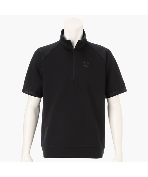 BRIEFING（ブリーフィング）の「【BRIEFING GOLF／ブリーフィングゴルフ】 CE MEN’S MESH HALFZIP SHIRT RF<（Tシャツ/カットソー・メンズ・ホワイト/ブラック・L/M）」の2枚目の写真