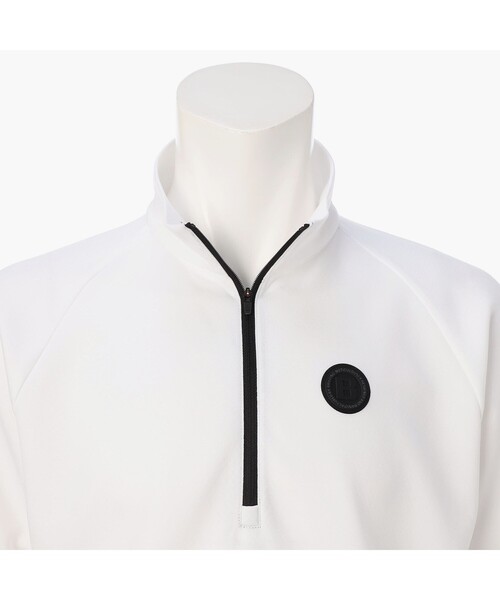 BRIEFING（ブリーフィング）の「【BRIEFING GOLF／ブリーフィングゴルフ】 CE MEN’S MESH HALFZIP SHIRT RF<（Tシャツ/カットソー・メンズ・ホワイト/ブラック・L/M）」の7枚目の写真
