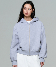 ERA（エラ）の「UNISEX ERA OVERSIZED HOODED ZIP-UP - MELANGE GRAY（パーカー）」