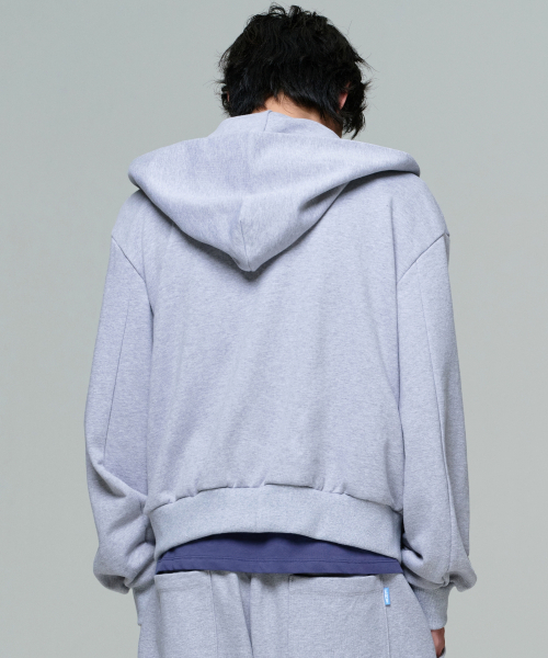 ERA(エラ)の「UNISEX ERA OVERSIZED HOODED ZIP-UP - MELANGE GRAY(パーカー・レディース・グレー・LARGE/SMALL/MEDIUM)」の10枚目の写真