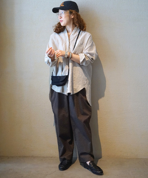 JOURNAL STANDARD LUXE(ジャーナルスタンダード ラックス)の「サッカー イージーパンツ(その他パンツ・レディース・ブラウン/ネイビー・FREE)」の20枚目の写真