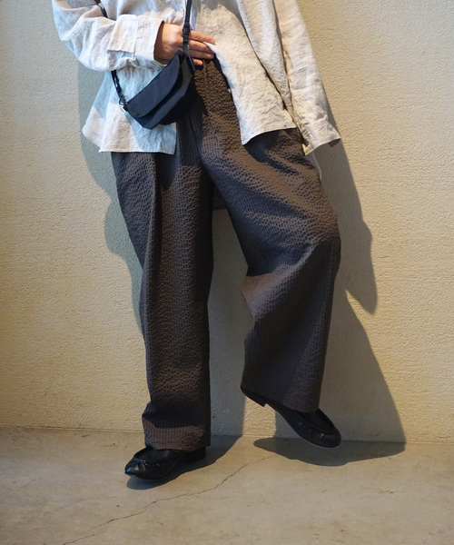 JOURNAL STANDARD LUXE(ジャーナルスタンダード ラックス)の「サッカー イージーパンツ(その他パンツ・レディース・ブラウン/ネイビー・FREE)」の19枚目の写真