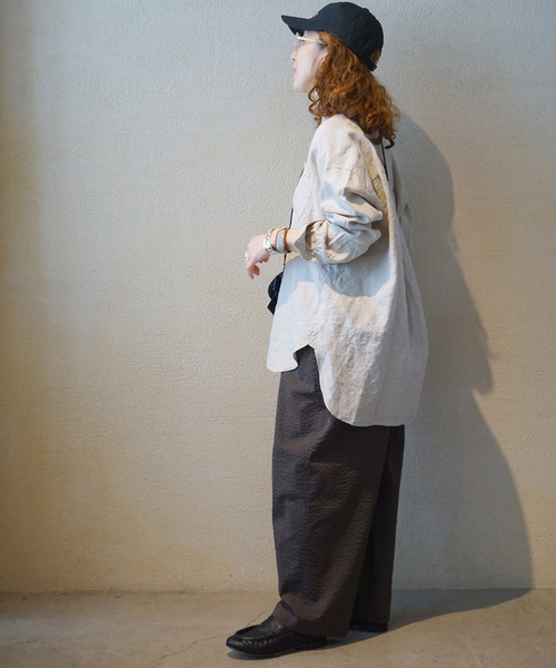 JOURNAL STANDARD LUXE(ジャーナルスタンダード ラックス)の「サッカー イージーパンツ(その他パンツ・レディース・ブラウン/ネイビー・FREE)」の18枚目の写真