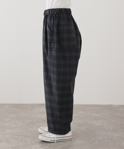 JOURNAL STANDARD LUXE(ジャーナルスタンダード ラックス)の「サッカー イージーパンツ(その他パンツ・レディース・ブラウン/ネイビー・FREE)」の13枚目の写真