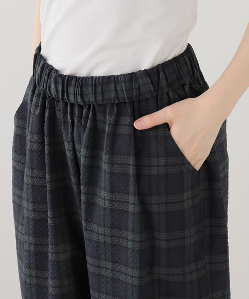 JOURNAL STANDARD LUXE(ジャーナルスタンダード ラックス)の「サッカー イージーパンツ(その他パンツ・レディース・ブラウン/ネイビー・FREE)」の10枚目の写真