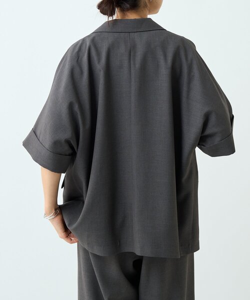 LIVETART（リヴェタート）の「エステルシャンブレージャケット《LIVETART》（テーラードジャケット・レディース・ベージュ/グレー・FREE）」の10枚目の写真