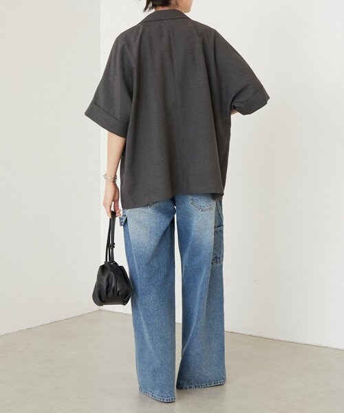 LIVETART（リヴェタート）の「エステルシャンブレージャケット《LIVETART》（テーラードジャケット・レディース・ベージュ/グレー・FREE）」の17枚目の写真