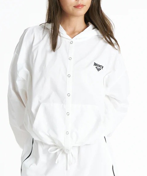ROXY(ロキシー)の「ROXY/ロキシー カーディガン レディース UT SALTY SQUAD HOODIE RLY261127 UT(パーカー・レディース・ホワイト/ブラック/オレンジ・L/M)」の2枚目の写真