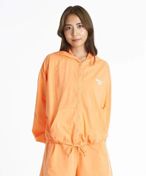 ROXY(ロキシー)の「ROXY/ロキシー カーディガン レディース UT SALTY SQUAD HOODIE RLY261127 UT(パーカー・レディース・ホワイト/ブラック/オレンジ・L/M)」の14枚目の写真