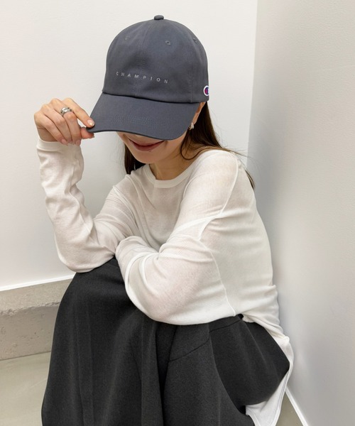 Champion(チャンピオン)の「【Champion】ツイルロングハイキャップ 181-0264(キャップ・レディース・チャコールグレー/ライトベージュ/ブラック・FREE)」の21枚目の写真