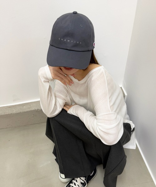 Champion(チャンピオン)の「【Champion】ツイルロングハイキャップ 181-0264(キャップ・レディース・チャコールグレー/ライトベージュ/ブラック・FREE)」の22枚目の写真