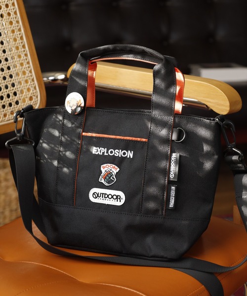 OUTDOOR PRODUCTS(アウトドアプロダクツ)の「僕のヒーローアカデミア×OUTDOOR PRODUCTS 缶バッチ付きトートショルダー(トートバッグ・メンズ・スカイブルー/ブラック/ターコイズブルー/グレー/オレンジ・フリー)」の10枚目の写真