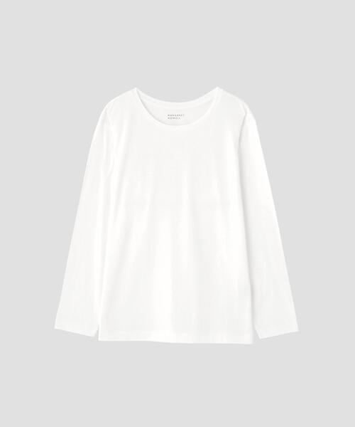 MARGARET HOWELL（マーガレットハウエル）の「SUPERFINE COTTON JERSEY TOP（Tシャツ/カットソー・レディース・ホワイト・FREE）」の4枚目の写真