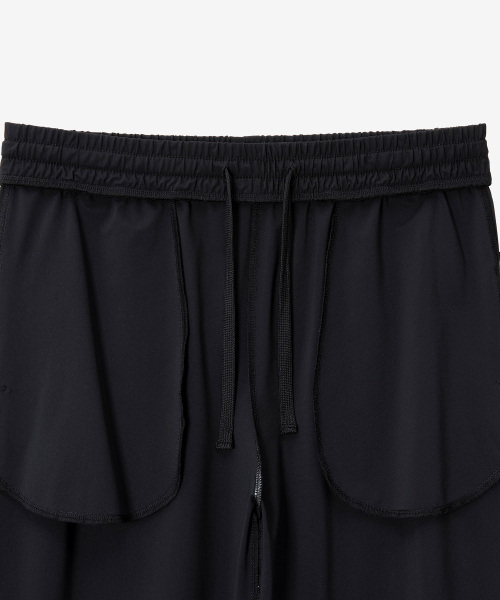 BASIC HOUSE(ベーシックハウス)の「レディース スーパー ストレッチ スパン バンディング ジョガーパンツ ブラック(スウェットパンツ・レディース・ブラック・26inch/28inch/30inch/32inch)」の14枚目の写真