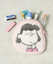 PEANUTS（ピーナッツ）の「"09"≪PEANUTS≫ダイカット 2ポケット ナイロン フェイス サガラ刺繍 ポーチ（ポーチ）」