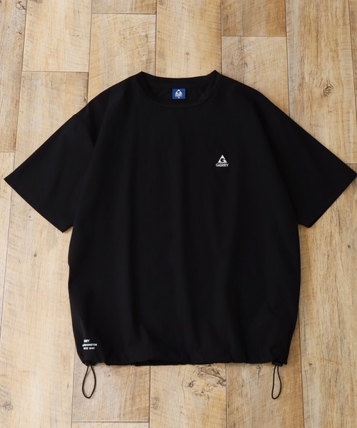 GERRY(ジェリー)の「【GERRY/ジェリー】接触冷感 ドローコード付半袖Tシャツ(Tシャツ/カットソー・メンズ・ブラック/グレイッシュベージュ/ブラウン・M/LL/L)」の2枚目の写真
