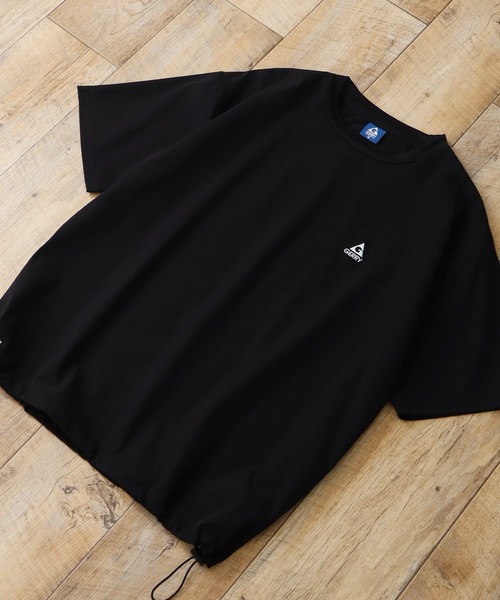 GERRY(ジェリー)の「【GERRY/ジェリー】接触冷感 ドローコード付半袖Tシャツ(Tシャツ/カットソー・メンズ・ブラック/グレイッシュベージュ/ブラウン・M/LL/L)」の8枚目の写真