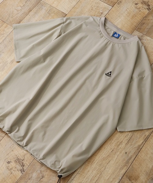 GERRY(ジェリー)の「【GERRY/ジェリー】接触冷感 ドローコード付半袖Tシャツ(Tシャツ/カットソー・メンズ・ブラック/グレイッシュベージュ/ブラウン・M/LL/L)」の6枚目の写真