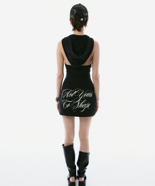 BLONDEY(ブロンディ)の「SCRIPT LOGO HOODIE MINI ONE PIECE(ワンピース・レディース・レッド/グレー/ブラック・FREE)」の11枚目の写真