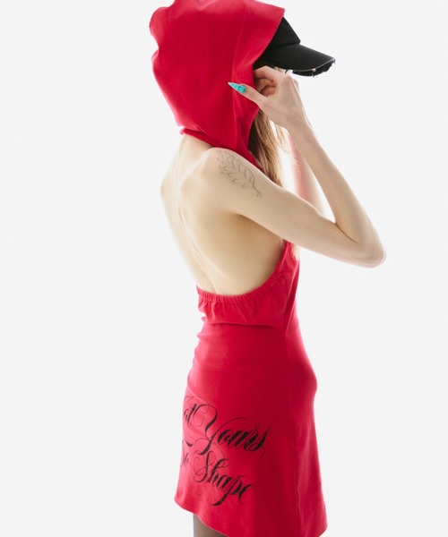 BLONDEY(ブロンディ)の「SCRIPT LOGO HOODIE MINI ONE PIECE(ワンピース・レディース・レッド/グレー/ブラック・FREE)」の19枚目の写真