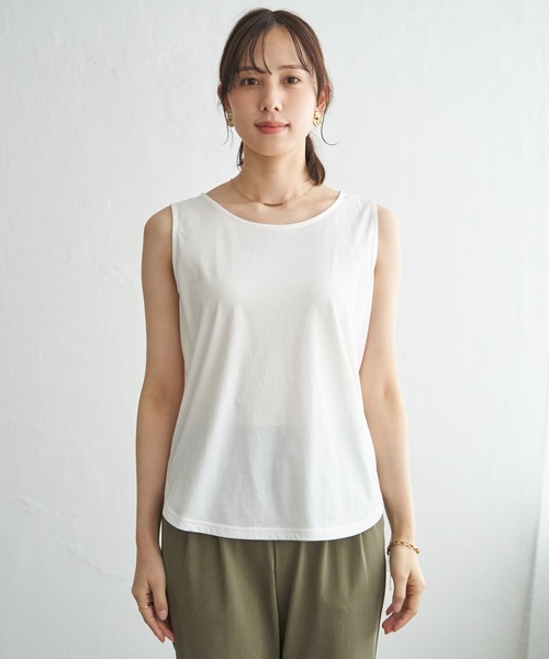 ikka(イッカ)の「【2点セット】メッシュニットアンサンブル(ニット/セーター・レディース・ベージュ/ブルー/ブラック/オフホワイト・M/L/S)」の10枚目の写真