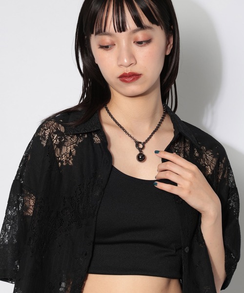 PAGEBOY(ページボーイ)の「ボールマンテルネックレス(ネックレス・レディース・シルバー/ブラック・FREE)」の22枚目の写真