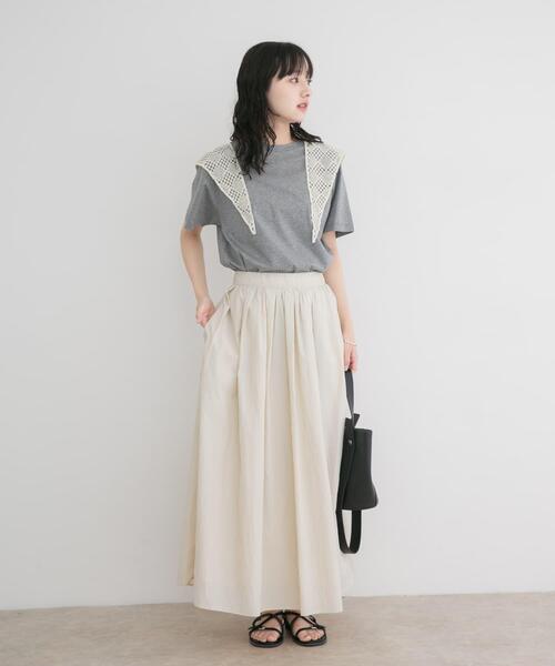 ITEMS URBANRESEARCH(アイテムズ アーバンリサーチ)の「ワッシャーナイロンギャザースカート(スカート・レディース・ブラック/カーキ/ホワイト系その他・FREE)」の22枚目の写真