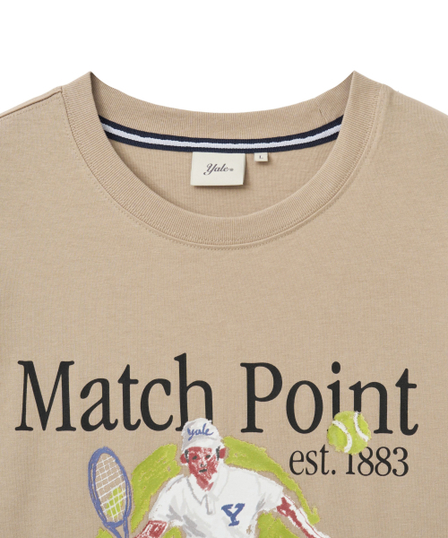 YALE(イェール)の「マッチポイントグラフィックTシャツ_ベージュ(Tシャツ/カットソー・レディース・その他・SMALL/MEDIUM/LARGE/X-LARGE)」の3枚目の写真
