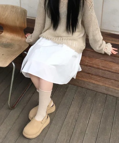 FAVORITO(ファヴォリート)の「スカート(スカート・レディース・ブラック/ホワイト・S/M)」の15枚目の写真