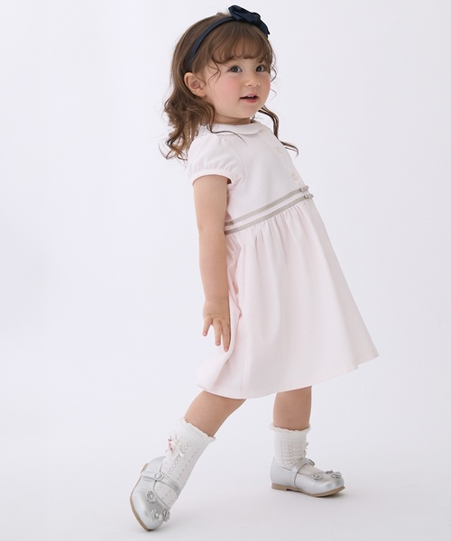 petit main(プティマイン)の「【WINDRY】衿ワンピース(ワンピース・キッズ・ブルー/ライトピンク/ネイビー・110cm/100cm/80cm/120cm/90cm/130cm)」の3枚目の写真
