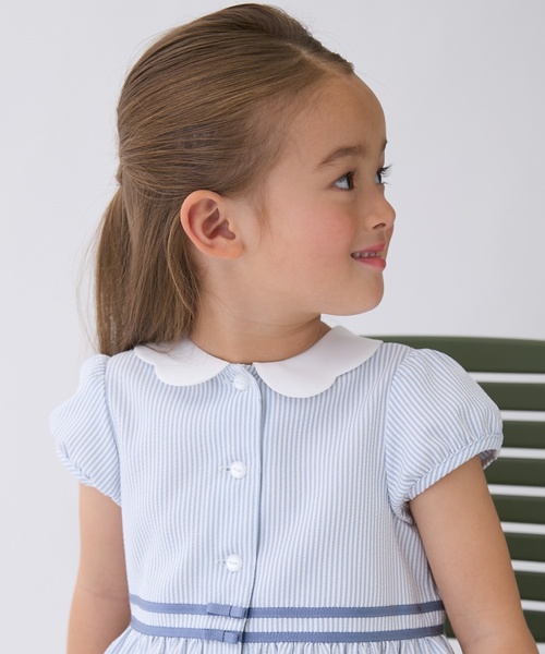 petit main(プティマイン)の「【WINDRY】衿ワンピース(ワンピース・キッズ・ブルー/ライトピンク/ネイビー・110cm/100cm/80cm/120cm/90cm/130cm)」の6枚目の写真