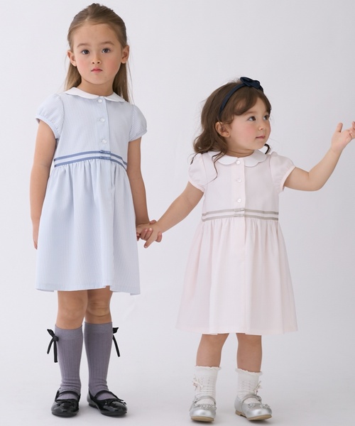 petit main(プティマイン)の「【WINDRY】衿ワンピース(ワンピース・キッズ・ブルー/ライトピンク/ネイビー・110cm/100cm/80cm/120cm/90cm/130cm)」の8枚目の写真